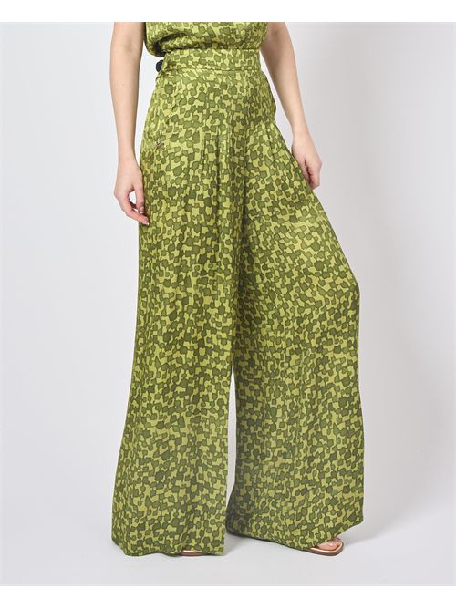 Manila Grace palazzo pants in satin MANILA GRACE | P255VSMA268